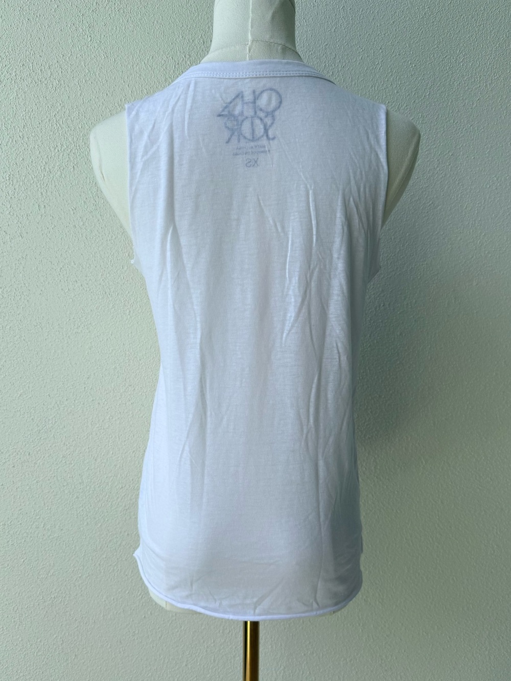 Chaser Reflecting Tiger White Muscle Tank, new condition, XS - Picture 2 of 4